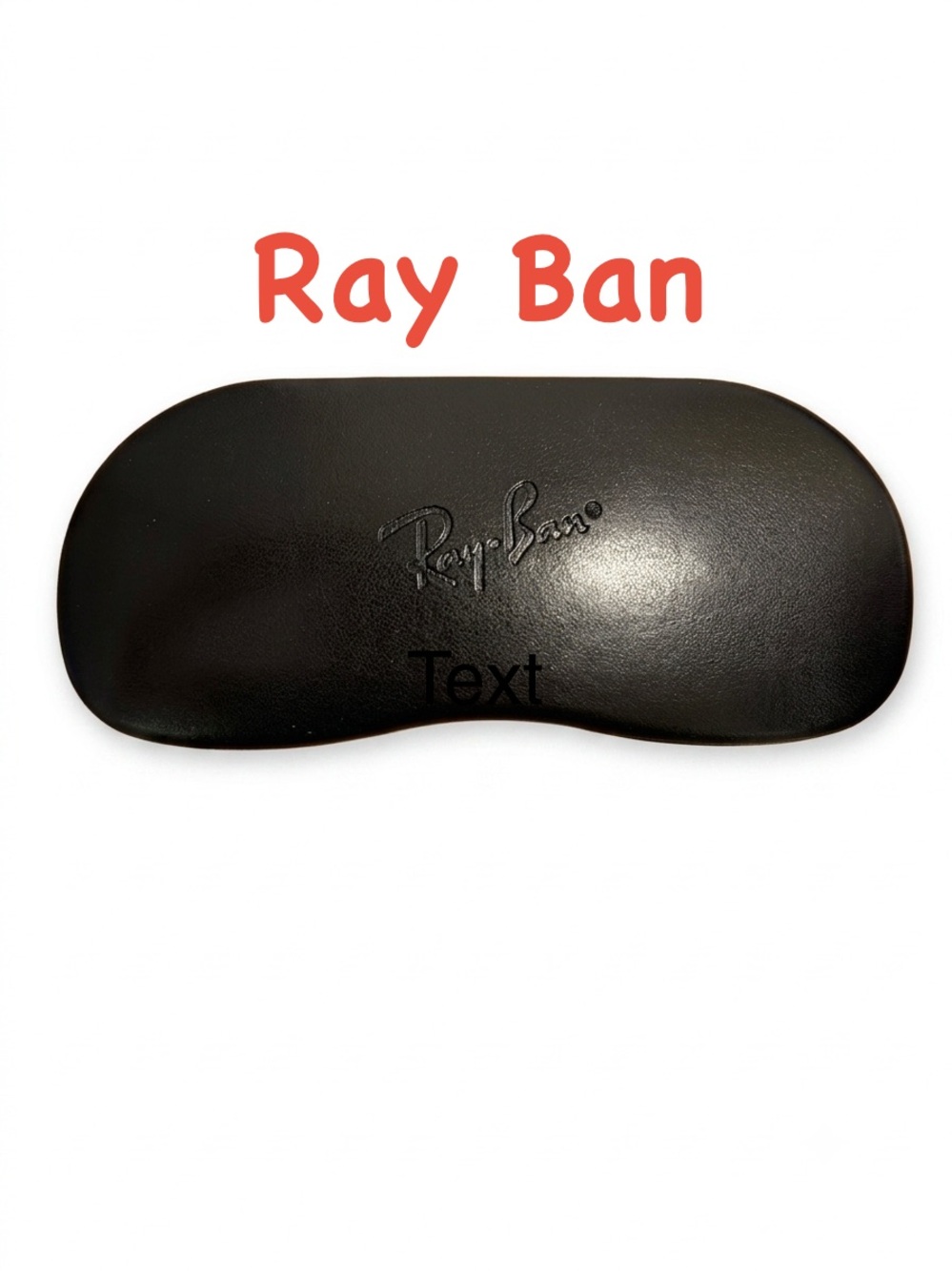 ☀️Ray-Ban Hard EyeglassesSunglasses Case with Black Cleaning Cloth - Gray Interi